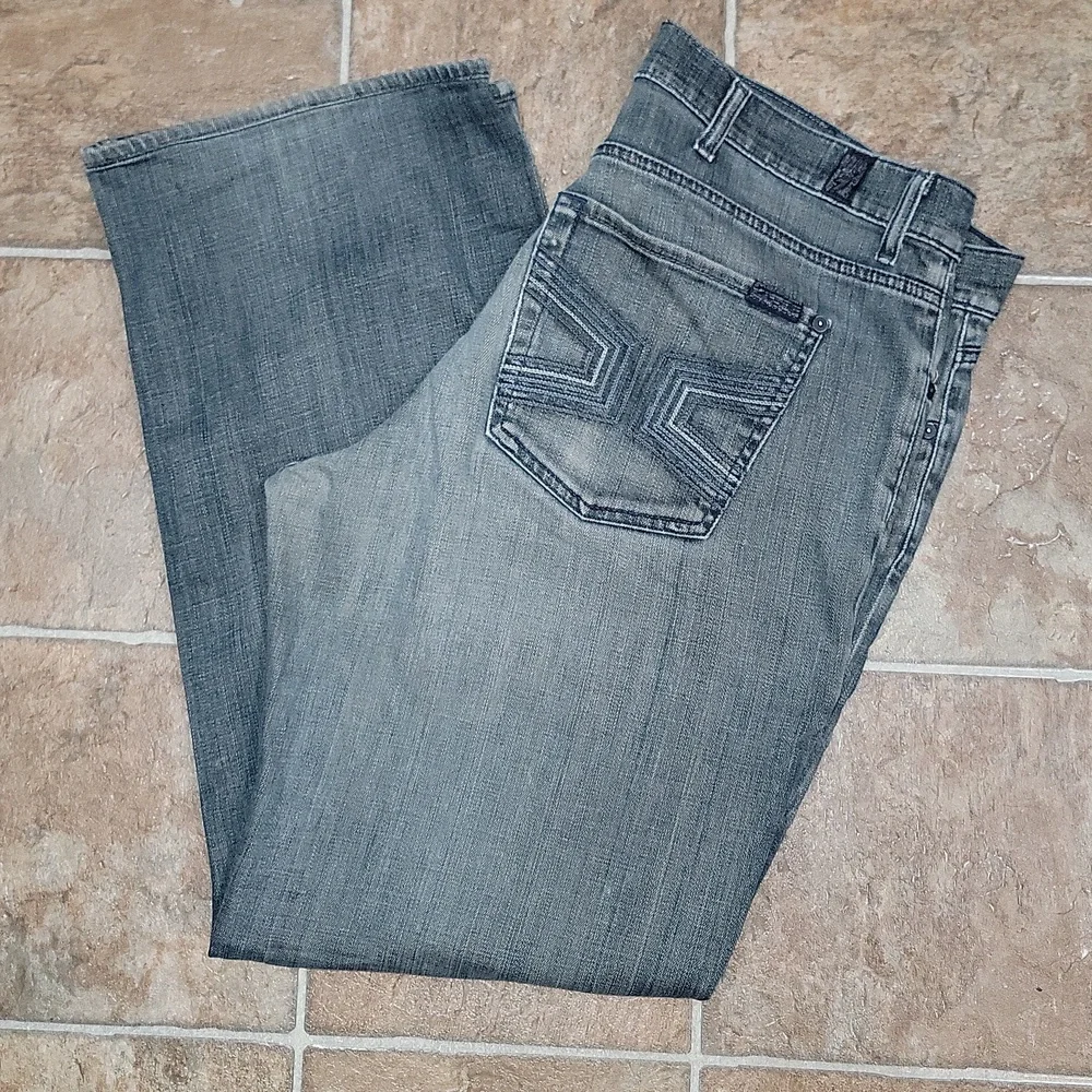 7 For All Mankind Relaxed Fit Button Fly Stretch 7FAM Mens Jeans Size 38 x 30 - Picture 1 of 9